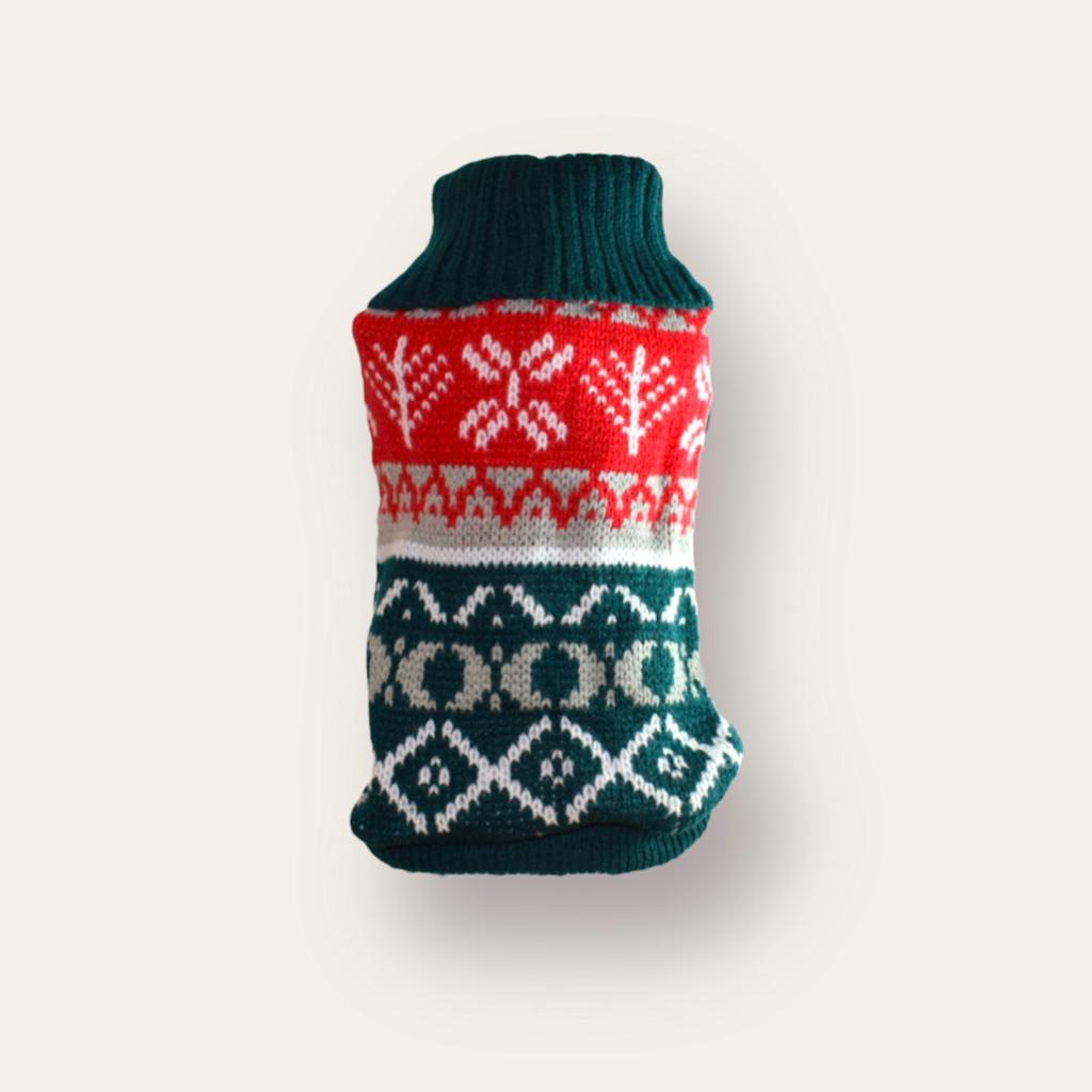 Sweater Verde y Rojo Navideño