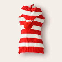 Cargar imagen en el visor de la galería, Ropa para Perro o Gato Sweater Saco Franjas Rojo
