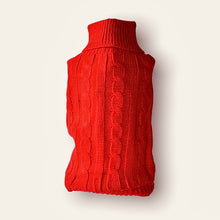 Cargar imagen en el visor de la galería, Ropa para Perro o Gato Sweater Saco Rojo Acanalado
