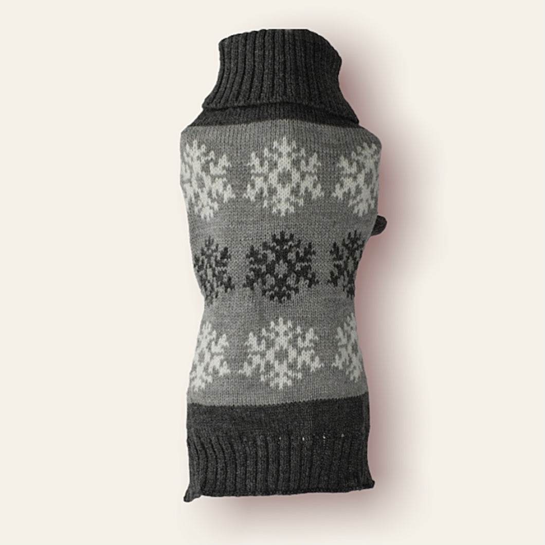 Sweater Gris Mosaico Nieve