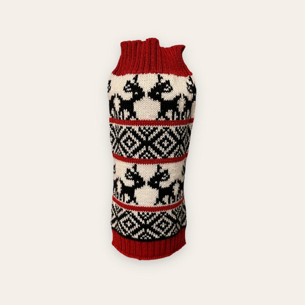 Saco Mosaico Negro para Perro o Gato Sweater Navideño